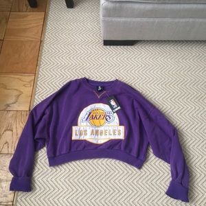 Lakers Patch Cropped Sweatshirt by UNK x | Products in 2019 Lakers Patch Cropped Sweatshirt by UNK x | Products in 2019
